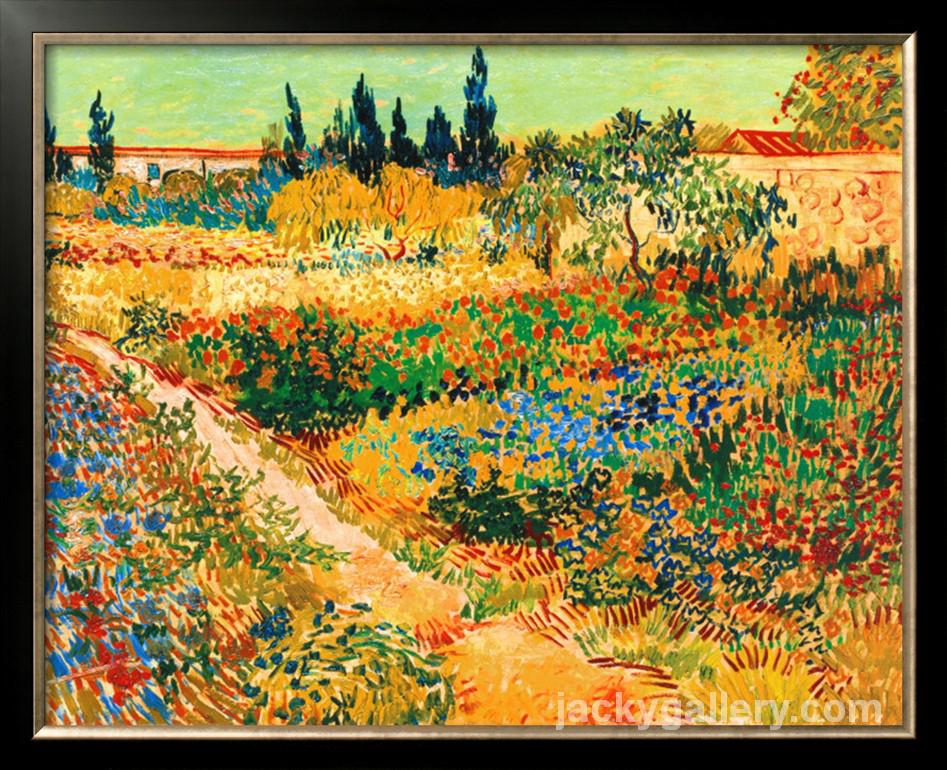 BLUHENDER GARTEN MIT PFAD, Van Gogh painting